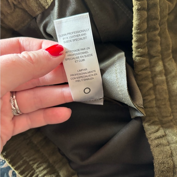 Frame Denim 100% Goat Suede String Waist Shorts - Picture 6 of 9